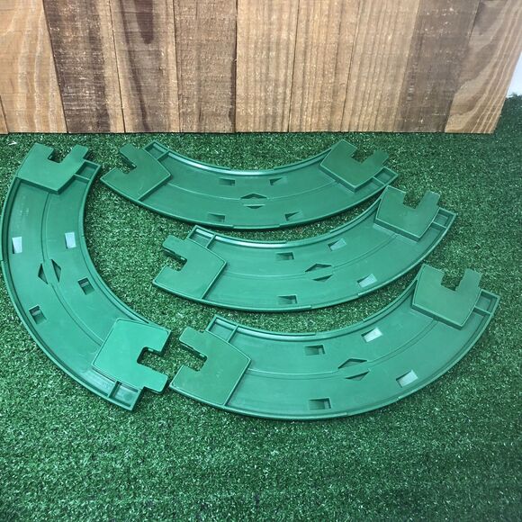 Fisher Price Geotrax Green Grooved Curved Train Track Replacement Sets Of 4 - Picture 5 of 5